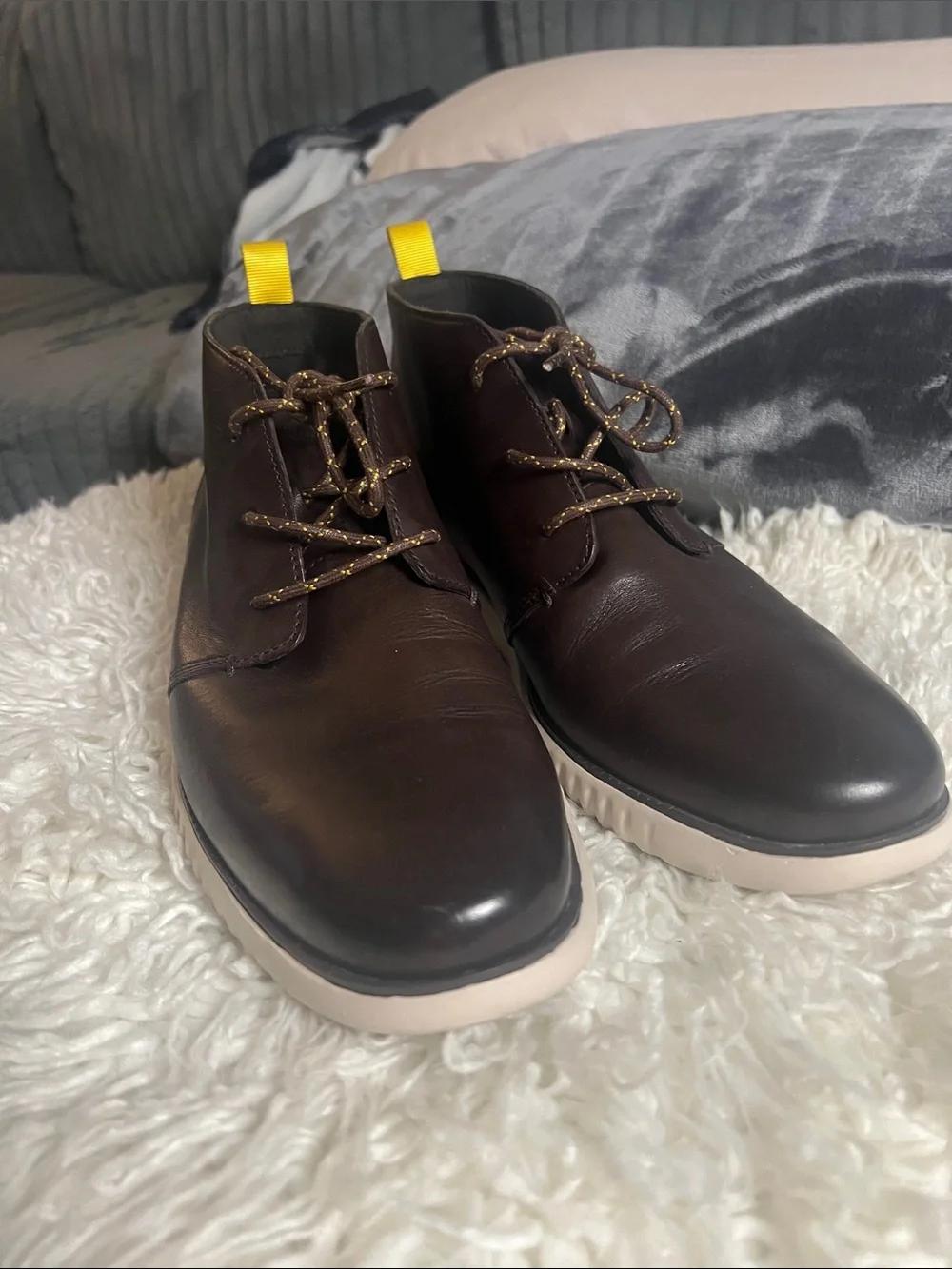Cole Haan 2.ZERØGRAND Leather Chukka Boots Brown Men’s 10.5